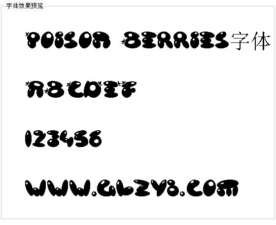 Poison Berries字体