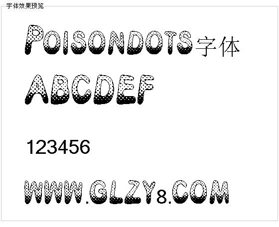 Poisondots字体