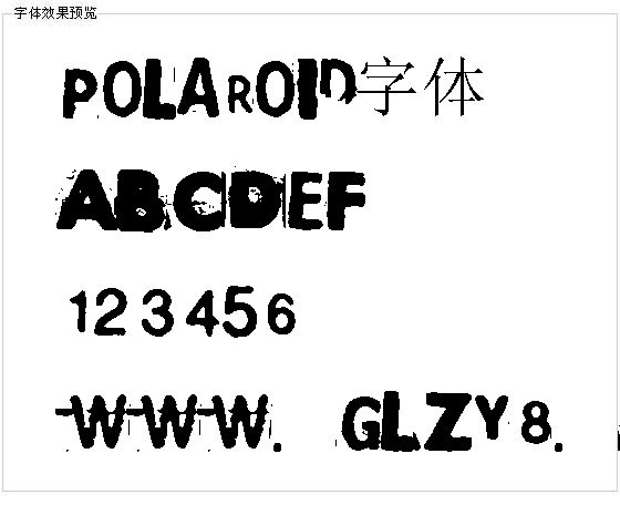 Polaroid字体