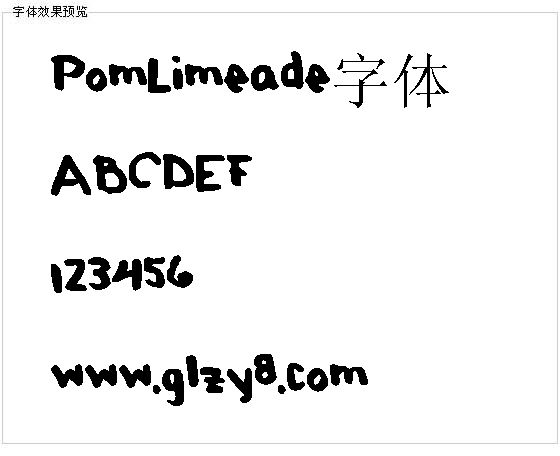 PomLimeade字体