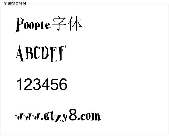 Poopie字体