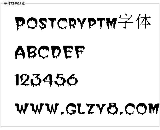 Postcryptm字体