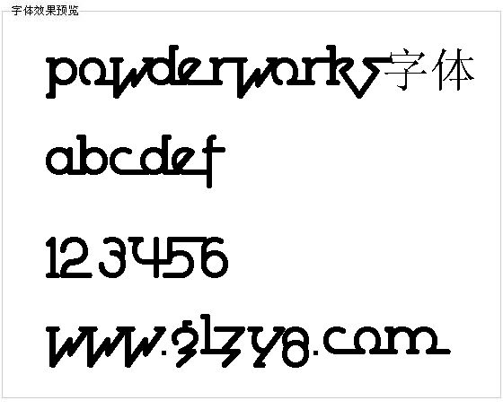 Powderworks字体