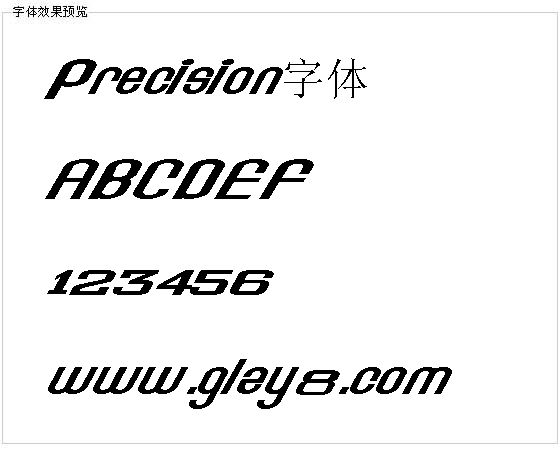 Precision字体