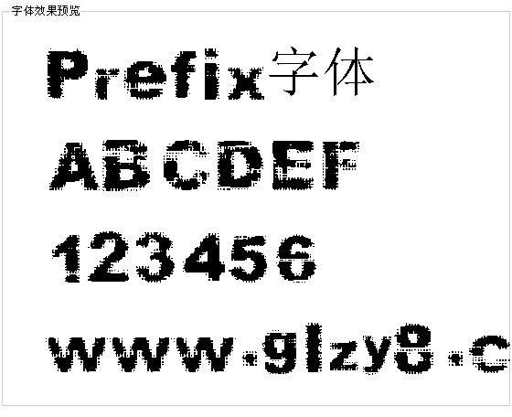 Prefix字体