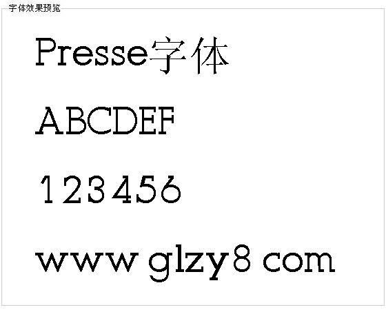 Presse字体