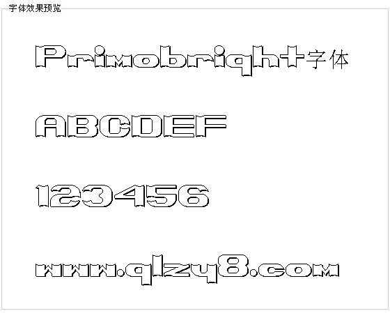 Primobright字体