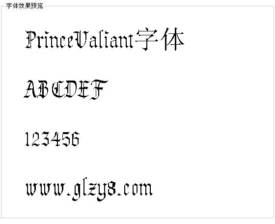 PrinceValiant字体