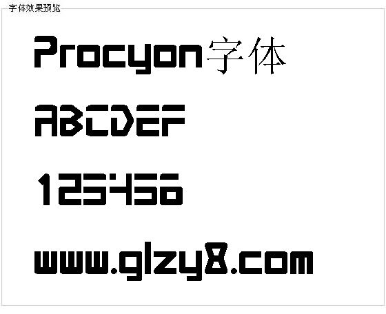 Procyon字体