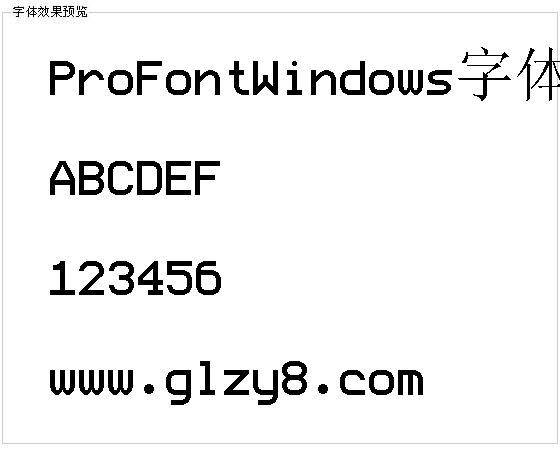 ProFontWindows字体