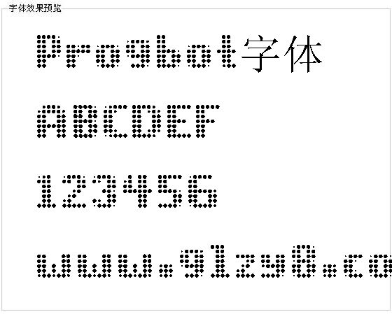 Progbot字体