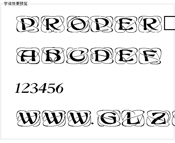 PROPER字体