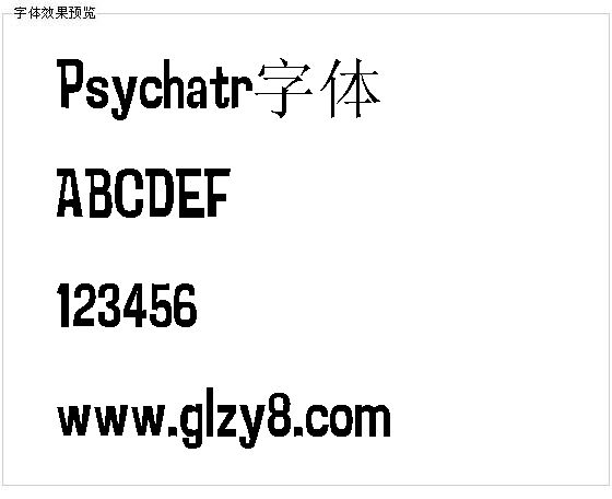 Psychatr字体