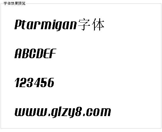 Ptarmigan字体