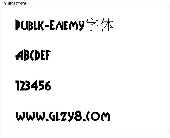 Public-Enemy字体