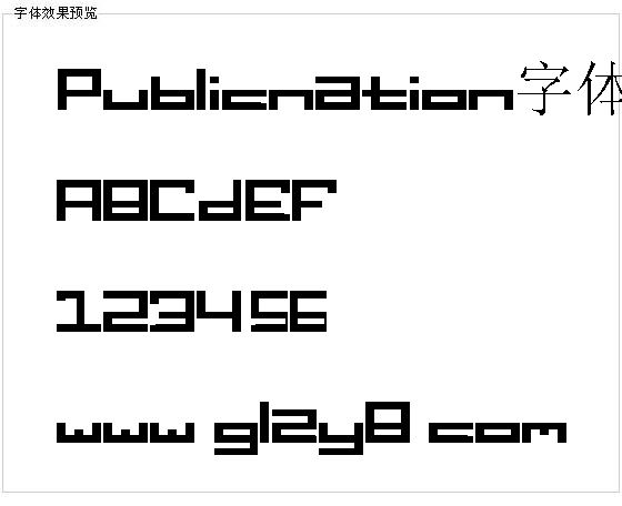 Publicnation字体