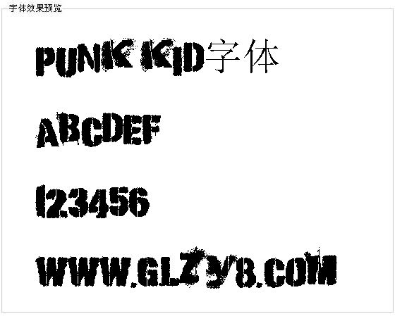 punk kid字体