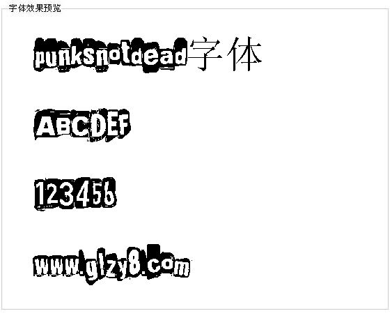 punksnotdead字体