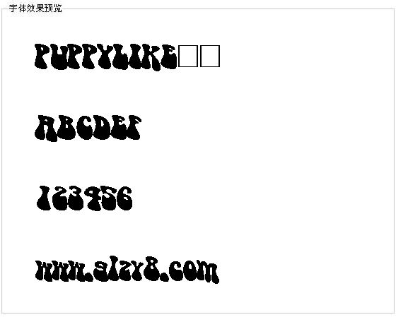 PUPPYLIKE字体