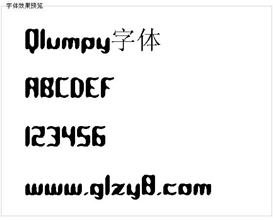 Qlumpy字体