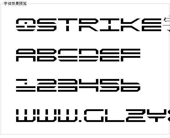 Qstrike字体