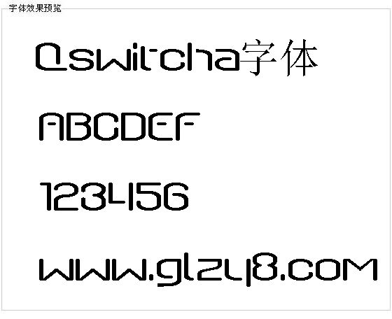 Qswitcha字体