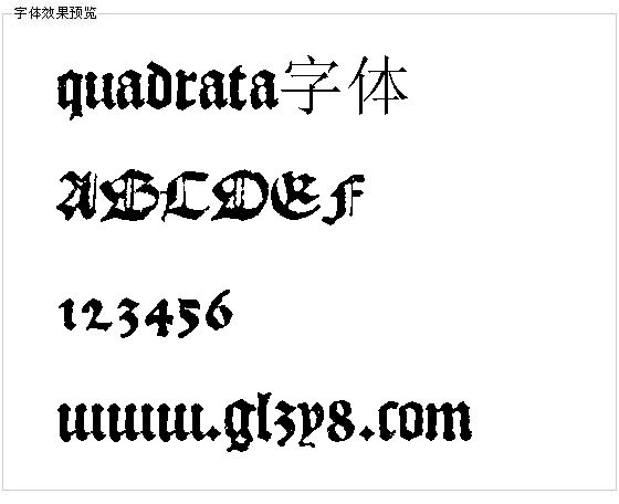 quadrata字体