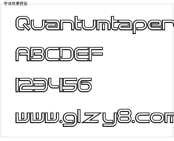 Quantumtaper字体