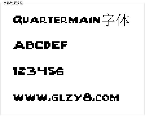 Quartermain字体