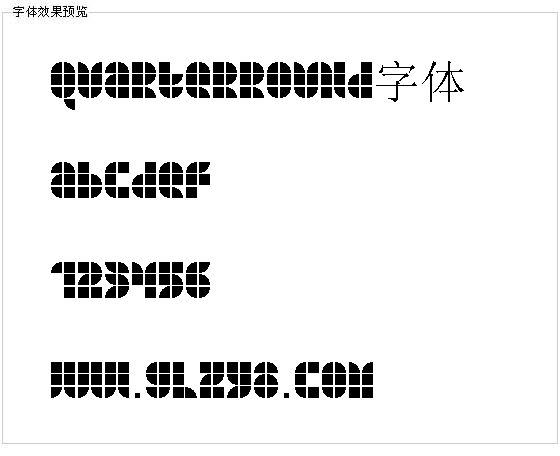 Quarterround字体