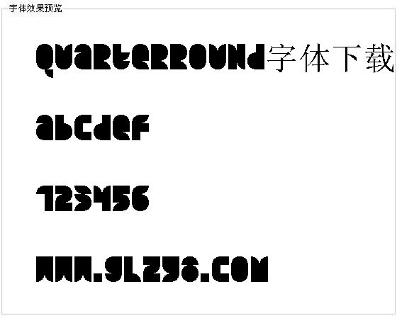 Quarterround字体下载