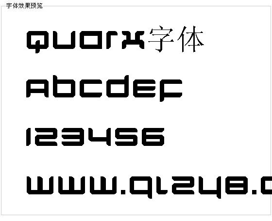 Quarx字体