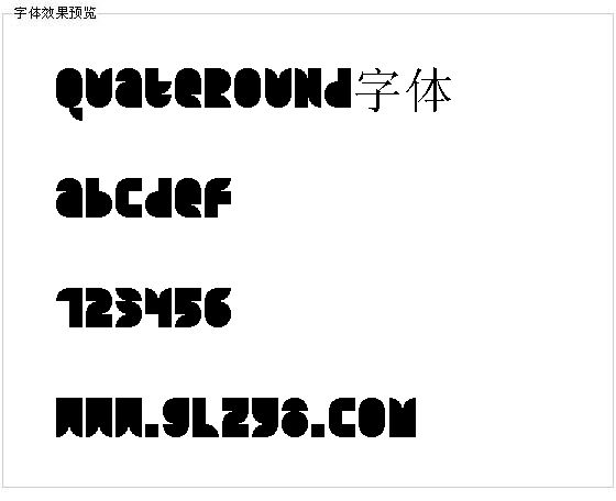 Quateround字体