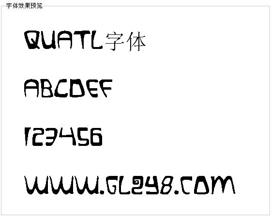 Quatl字体