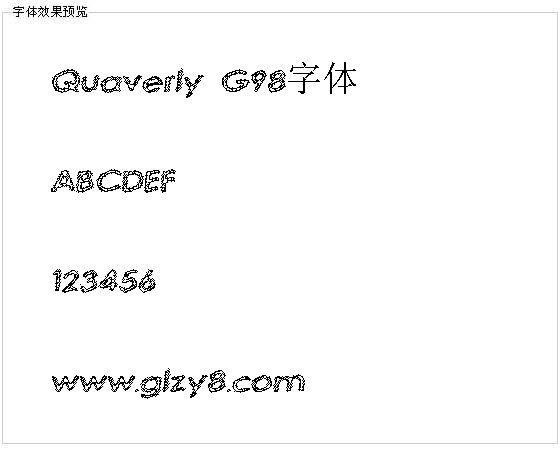 Quaverly G98字体