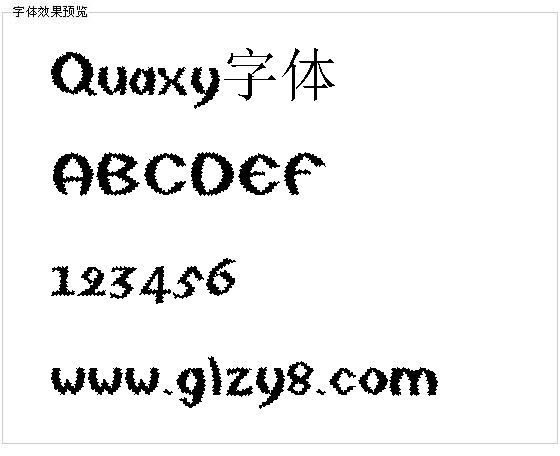 Quaxy字体