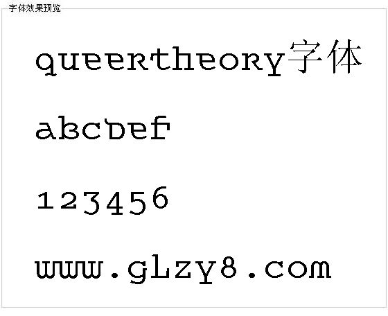 Queertheory字体