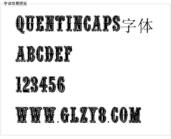 Quentincaps字体