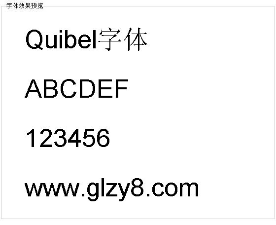 Quibel字体