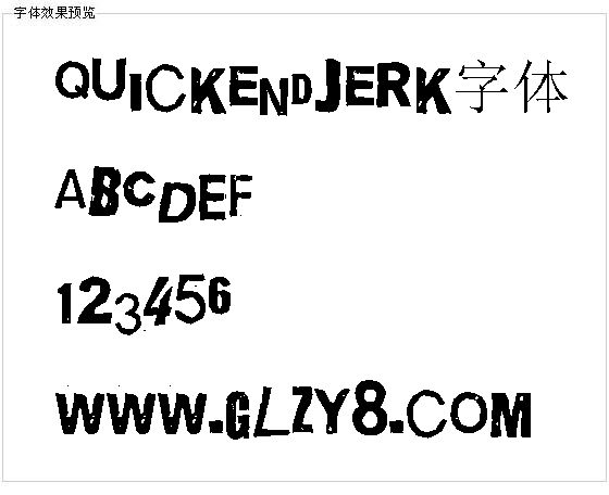 Quickendjerk字体