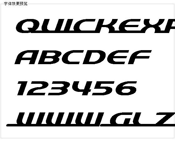 Quickexpress字体