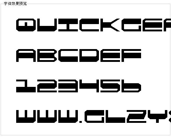 Quickgear字体