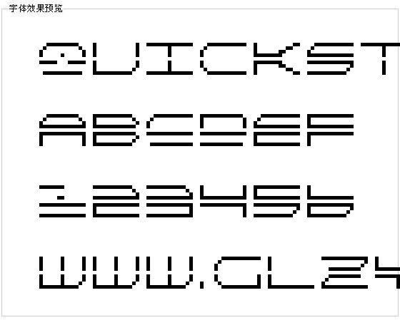 Quickstrikebitmap字体