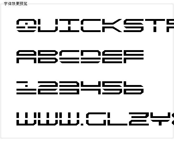 Quickstrike字体