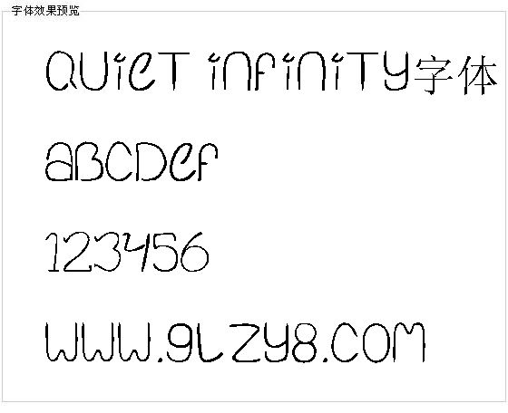 Quiet Infinity字体