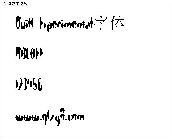 Quill Experimental字体