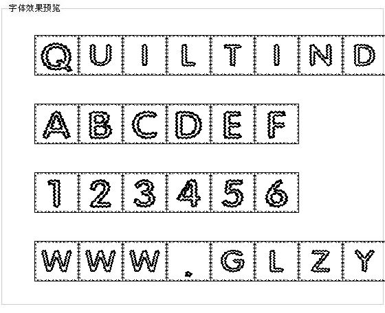 Quiltind字体