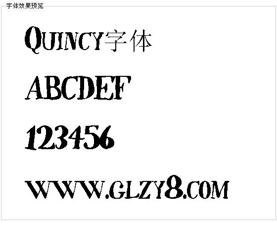 Quincy字体