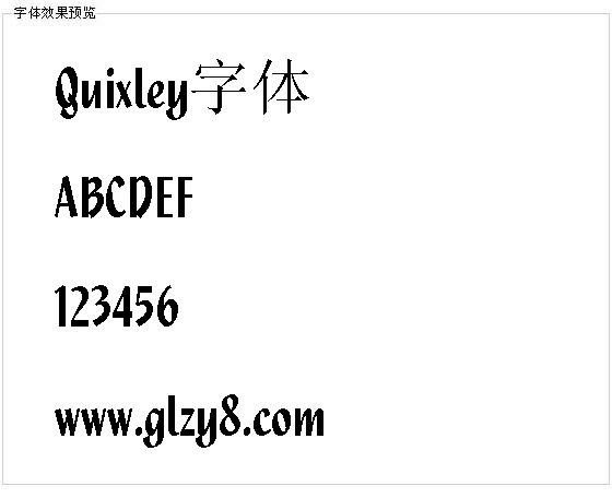 Quixley字体