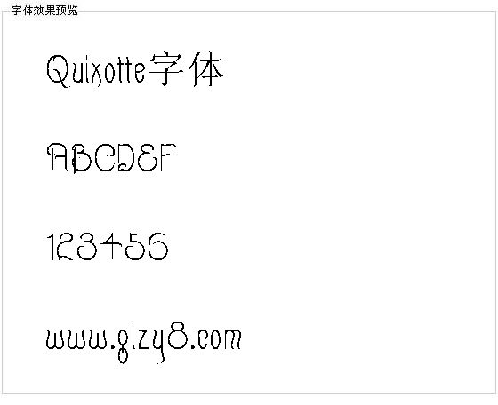 Quixotte字体